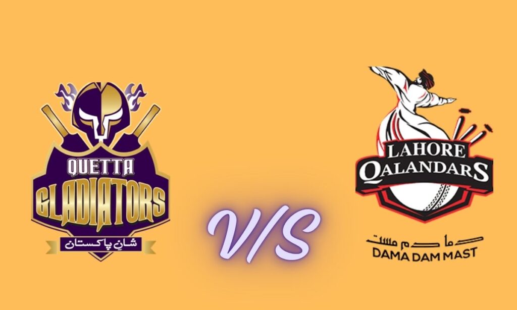 quetta gladiators vs lahore qalandars timeline